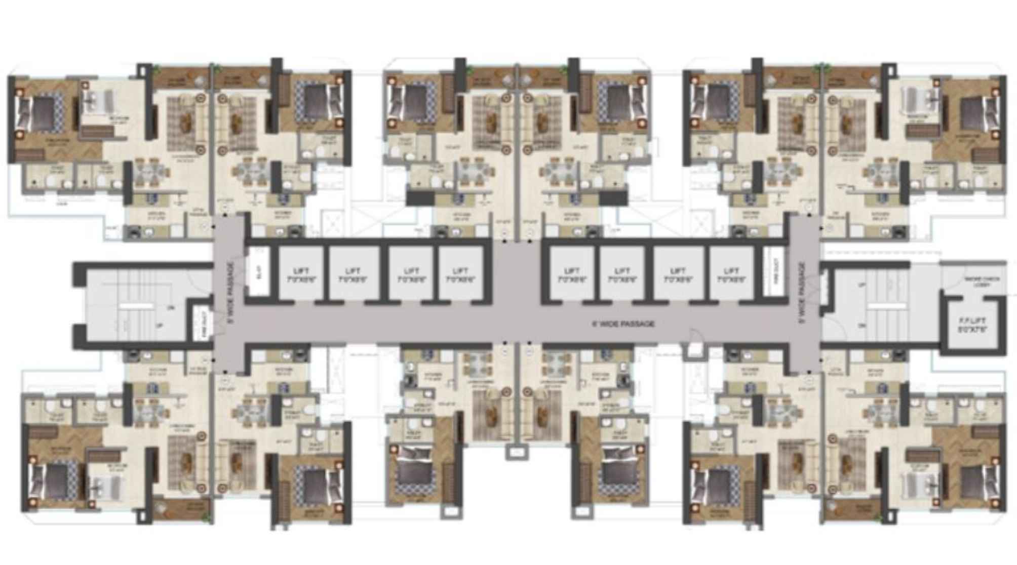Runwal-Enchanted-Tower-E-Typical-floor-Plan